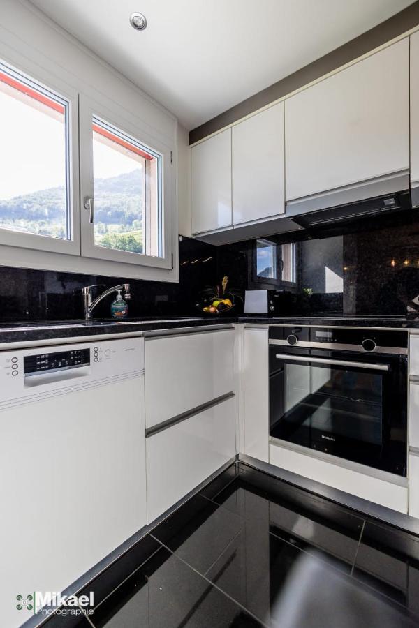 Gruyere Alpes Appartement 3 Chambres Bbq Parking Neirivue Dış mekan fotoğraf