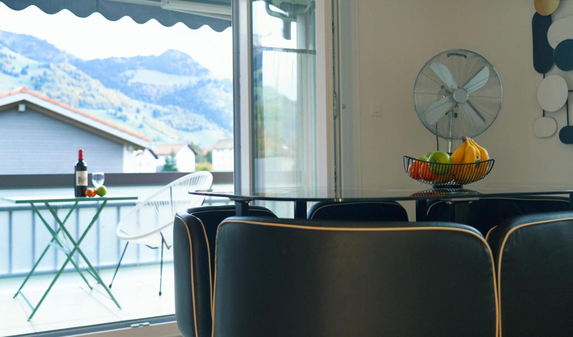 Gruyere Alpes Appartement 3 Chambres Bbq Parking Neirivue Dış mekan fotoğraf