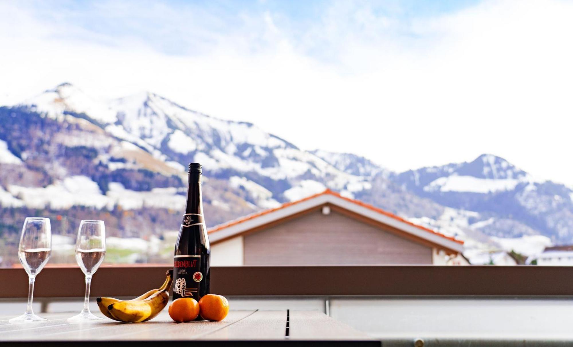 Gruyere Alpes Appartement 3 Chambres Bbq Parking Neirivue Dış mekan fotoğraf