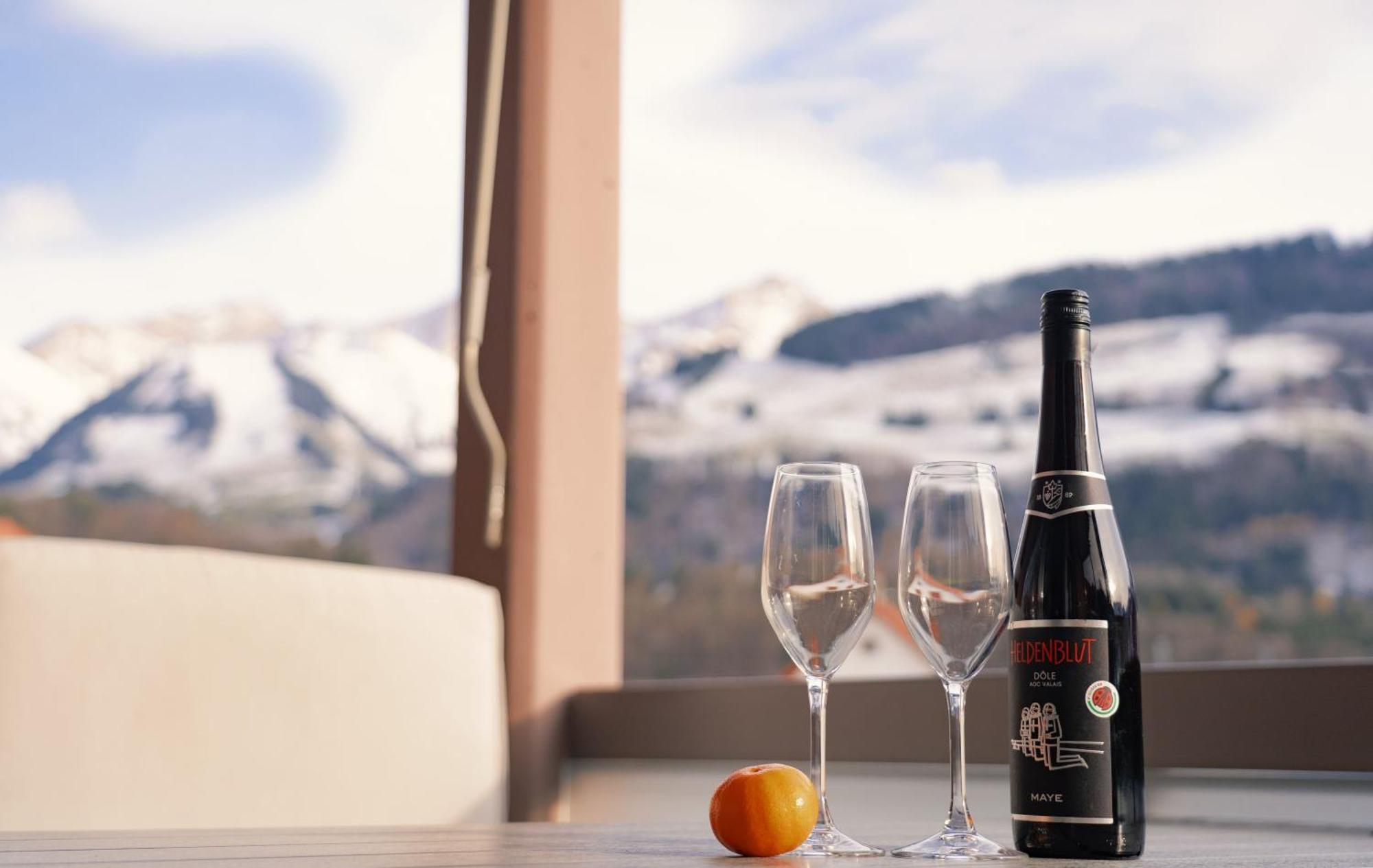 Gruyere Alpes Appartement 3 Chambres Bbq Parking Neirivue Dış mekan fotoğraf
